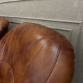 Комплект з натуральної шкіри диван та крісло