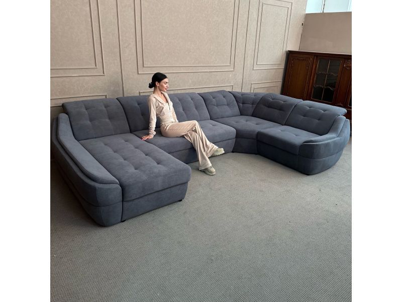 Великий кутовий диван новий диван в тканині 