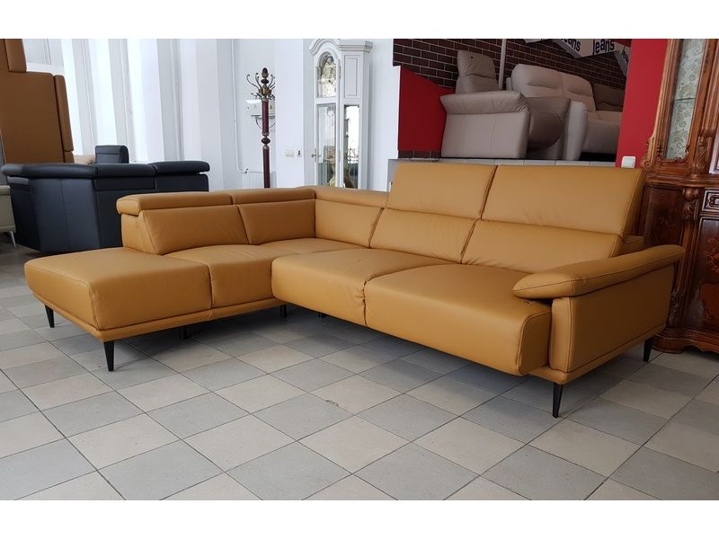 Новый кожаный диван реклайнер Германия